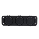 6 Port Red/Blue/Green LED Car Motorcycle USB Charger Power Supply Outlet