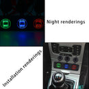 6 Port Red/Blue/Green LED Car Motorcycle USB Charger Power Supply Outlet