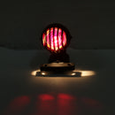 Black Motorcycle Tail Light Brake Indicator Lamp Bulb License Plate Holder