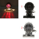 Black Motorcycle Tail Light Brake Indicator Lamp Bulb License Plate Holder