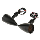 2 Piece 20-LED Amber Brake Turn Signal Tail Light with Grill Lens for Motorcycle