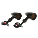 2 Piece 20-LED Amber Brake Turn Signal Tail Light with Grill Lens for Motorcycle