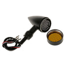 2 Piece 20-LED Amber Brake Turn Signal Tail Light with Grill Lens for Motorcycle