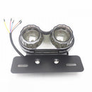 Universal Motorcycle Motorbike 12V Twin Tail Turn Brake Lights License Plate with Wire