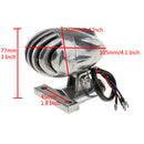 Silver Motorcycle Tail Light Brake Indicator Lamp Bulb License Plate Holder