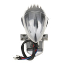 Silver Motorcycle Tail Light Brake Indicator Lamp Bulb License Plate Holder