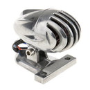 Silver Motorcycle Tail Light Brake Indicator Lamp Bulb License Plate Holder