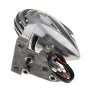 Silver Motorcycle Tail Light Brake Indicator Lamp Bulb License Plate Holder