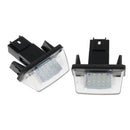 2 Piece LED 3528 SMD No Error Number Plate Light for PEUGEOT 206 308 406