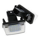 2 Piece LED 3528 SMD No Error Number Plate Light for PEUGEOT 206 308 406