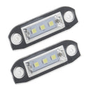 2 Piece 3 LED White Number License Plate Light Lamp For Volvo S40 S60 S80