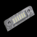 2 Piece White 18-LED License Plate Light Lamps Fit for Ford Fusion Fiesta Mondeo