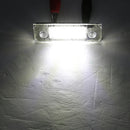 2 Piece White 18-LED License Plate Light Lamps Fit for Ford Fusion Fiesta Mondeo
