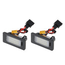 2 Piece LED License Plate Lamp Assembly for VW Sagitar Golf Sharan Cars