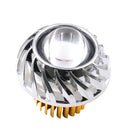 Universal Projector Dual Lens Red LED Angel Eye & Demon Eye Halo Headlight for Motorcycle