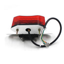 1 Piece Motorbike LED Number Plate Brake Tail Light Turn Signals Integrated for Bobber Cafe Racer ATV 12V