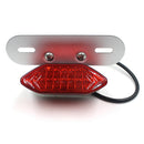 1 Piece Motorbike LED Number Plate Brake Tail Light Turn Signals Integrated for Bobber Cafe Racer ATV 12V