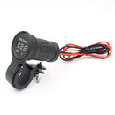 12V 10A Motorcycle ATV Waterproof Red LED Digital Display Voltmeter