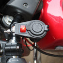 5V 2.1A/1A 2-USB Power Supply Ports Socket Phone GPS Charger with LED Switch for Car Motorcycle
