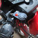 5V 2.1A/1A 2-USB Power Supply Ports Socket Phone GPS Charger with LED Switch for Car Motorcycle