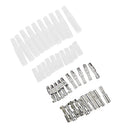 40 Pieces Bullet Connectors Crimp Terminals Female + Male Clear Insulated Cover 3.9mm