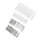 40 Pieces Bullet Connectors Crimp Terminals Female + Male Clear Insulated Cover 3.9mm