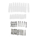 40 Pieces Bullet Connectors Crimp Terminals Female + Male Clear Insulated Cover 3.9mm