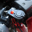 Car Motorcycle Boat Dual USB Port Charger With Switch LED Indicator