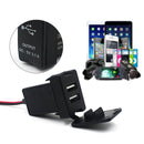 Dual USB Car LED Indicator Charger Socket with 3.1 Amp Output for Toyota LandCruiser