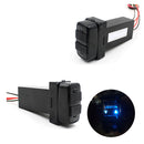 Dual Double Twin 2 USB Port 12V In Car Power Socket Charger Adapter for Mitsubishi