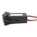 Dual Double Twin 2 USB 12V In Car Power Socket Charger Adapter for Mazda