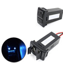Dual Double Twin 2 USB 12V In Car Power Socket Charger Adapter for Mazda
