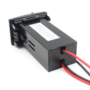 Dual Double Twin 2 USB 12V In Car Power Socket Charger Adapter for Mazda