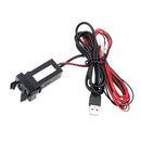 Dual Double Twin 2 USB 12V In Car Audio Input Power Socket Charger Adapter for Toyota