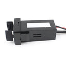 Dual Double Twin 2 USB 12V In Car Audio Input Power Socket Charger Adapter for Toyota