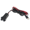 Dual Double Twin 2 USB 12V In Car Audio Input Power Socket Charger Adapter for Toyota