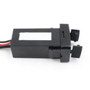 Dual Double Twin 2 USB 12V In Car Audio Input Power Socket Charger Adapter for Toyota