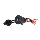 1 Piece Motorcycle Waterproof LED Indicator Dual USB Charger Socket Outlet DC 12V 3.1A Panel Mount