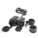 12Volt 5V 2.1A Dual USB Motorcycle Cigarette Lighter Socket Plug Charger Power Adapter
