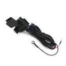 Waterproof Motorcycle Dual USB Charger Adapter Charging Port 12V to 5V/2.1A for Cellphone Tablets GPS and Other Devices