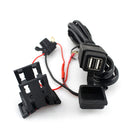 Waterproof Motorcycle Dual USB Charger Adapter Charging Port 12V to 5V/2.1A for Cellphone Tablets GPS and Other Devices