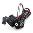 Waterproof Motorcycle USB Charger Adapter Charging Port 12V to 5V/2.1A for Cellphone Tablets GPS and Other Devices