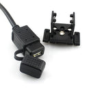 Waterproof Motorcycle USB Charger Adapter Charging Port 12V to 5V/2.1A for Cellphone Tablets GPS and Other Devices