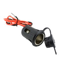 Waterproof Cap 12V Cigarette Lighter Socket Power Plug Wiring Kit for Car Motorbike Boat