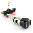 12V Car Motorcycle Cigarette Lighter Power Socket Outlet Plug with Fuse Wire