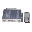 Car Digital Amplifier HiFi Remote MP3 SD/FM/USB/DVD Stereo Power Adapter