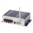 Car Digital Amplifier HiFi Remote MP3 SD/FM/USB/DVD Stereo Power Adapter