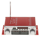 DC 12V 20WX2 Remote Mini Hi-Fi Digital Stereo Audio Amplifier USB SD FM DVD