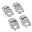 Chrome Brushed Rocker Switch Cover For Harley Electra Glide FLHTCU 1996-2013