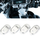 Chrome Brushed Rocker Switch Cover For Harley Electra Glide FLHTCU 1996-2013